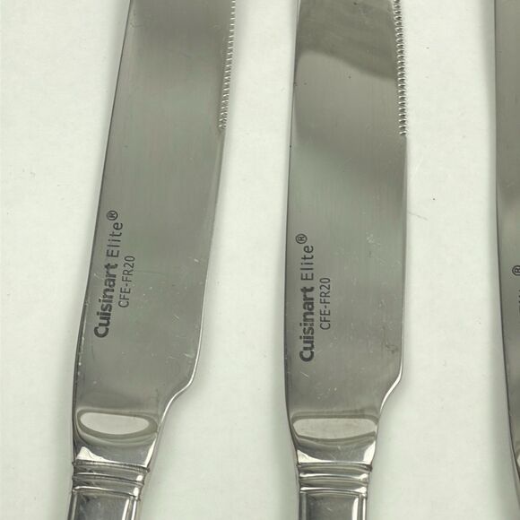 Cuisinart Elite French Rooster Knives Stainless Set of 5 Retired 9 1/4" - Picture 3 of 5